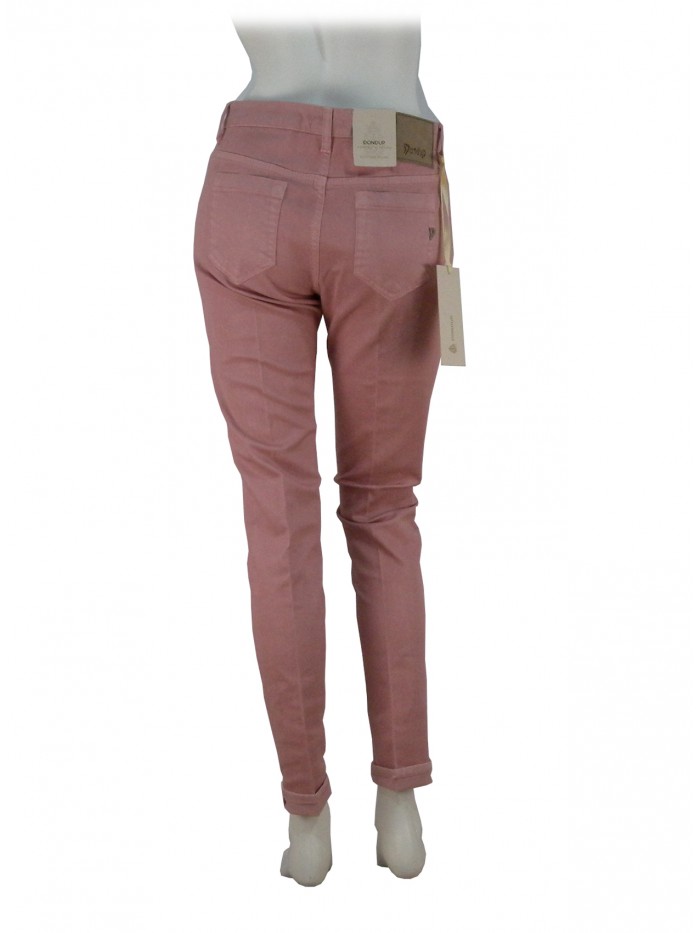 Pantalone Donna Bonaam gamba stretta, vita alta vestibilità slim.