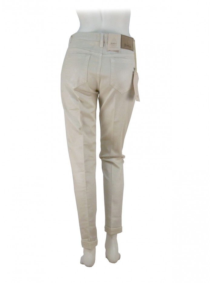 Woman Bonaam trousers narrow leg, high waist slim fit.