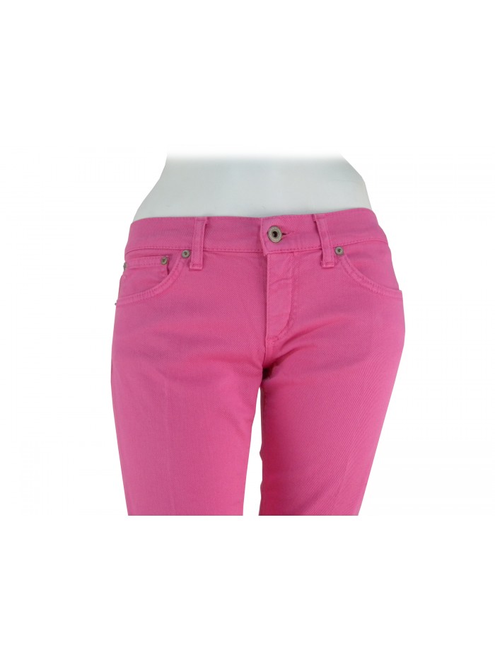 Pantalone Donna Dia modello Capri, vita bassa vestibilità slim.