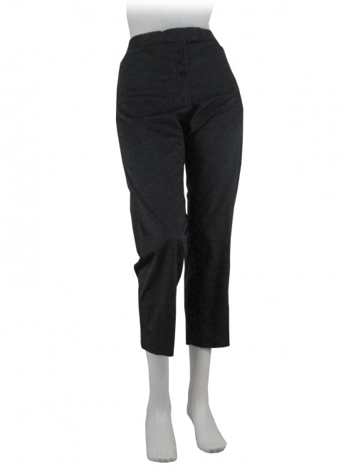 Pantalone Donna Marteen modello Capri, vita alta, patta con 3 bottoni Pantalone Donna Marteen modello Capri, vita alta, patta con 3 bottoni