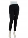 Pantalone Donna Aslan modello Capri, vita bassa, tasca filo
