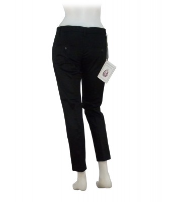 Pantalone Donna Aslan modello Capri, vita bassa, tasca filo 2