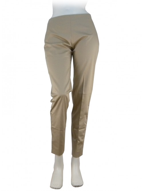 Pantalone Donna vestibilità slim con cerniera laterale, rasatello Pantalone Donna vestibilità slim con cerniera laterale, rasatello