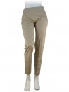 Trousers Woman slim fit with side zipper, sateen