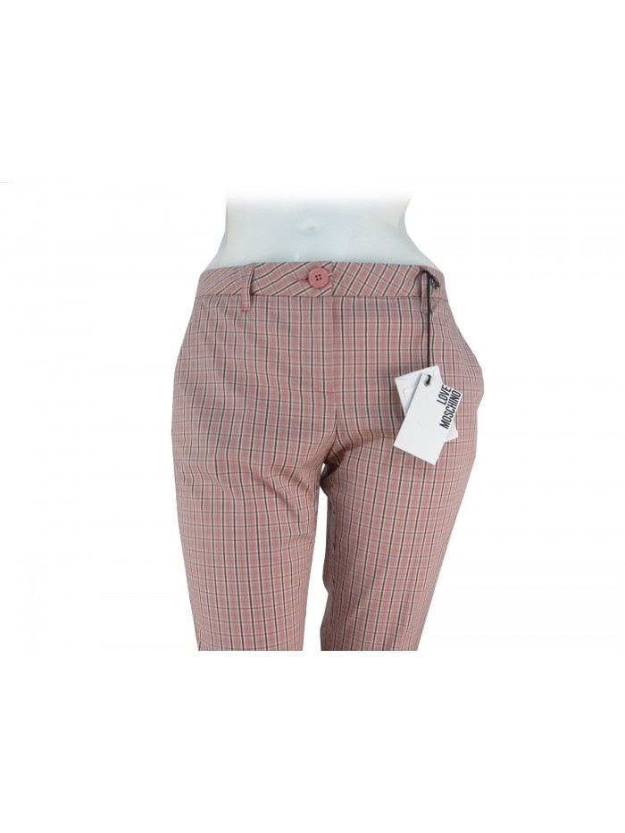 Trousers Woman pockets american model, checkered pattern,