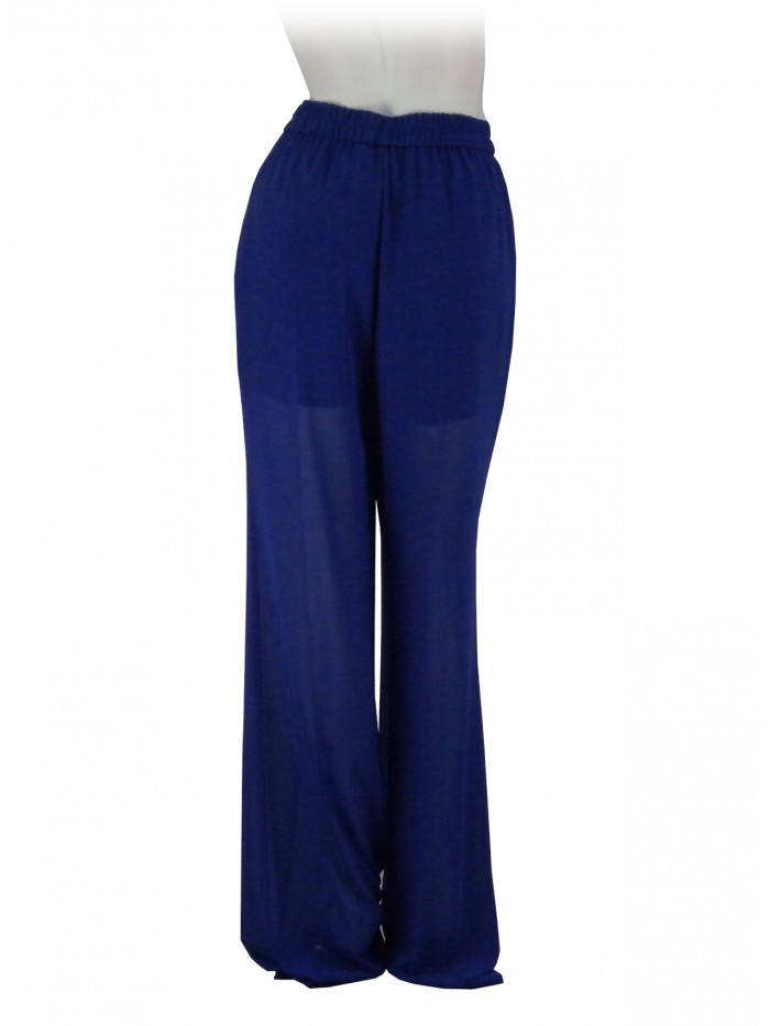 Pantalone Donna Byron, vita elastica, modello gamba a palazzo.