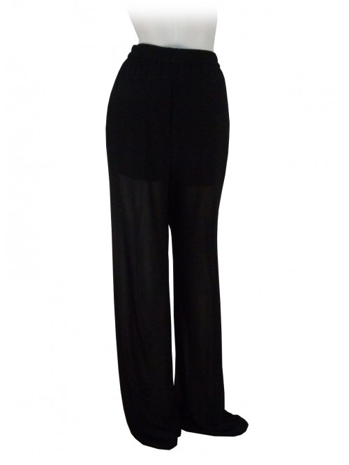 Pantalone Donna Byron, vita elastica, modello gamba a palazzo.