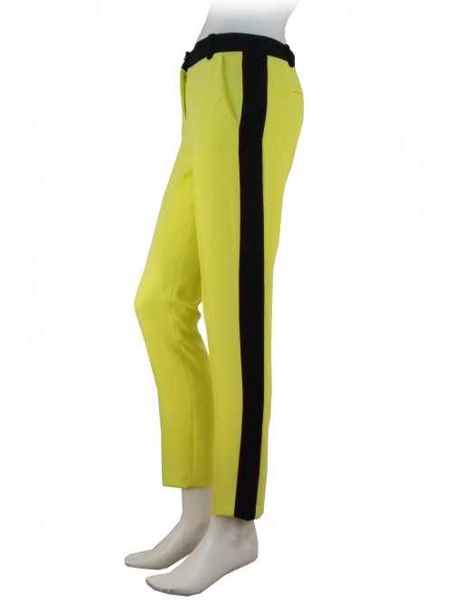 Lubars Women's trousers, with black contrasting belt and side leg band