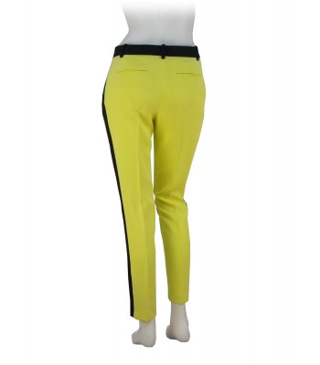 Pantalone Donna Lubars, con cinta e banda gamba laterale a contrasto nera 2