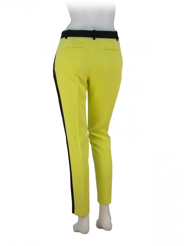 Lubars Women's trousers, with black contrasting belt and side leg band