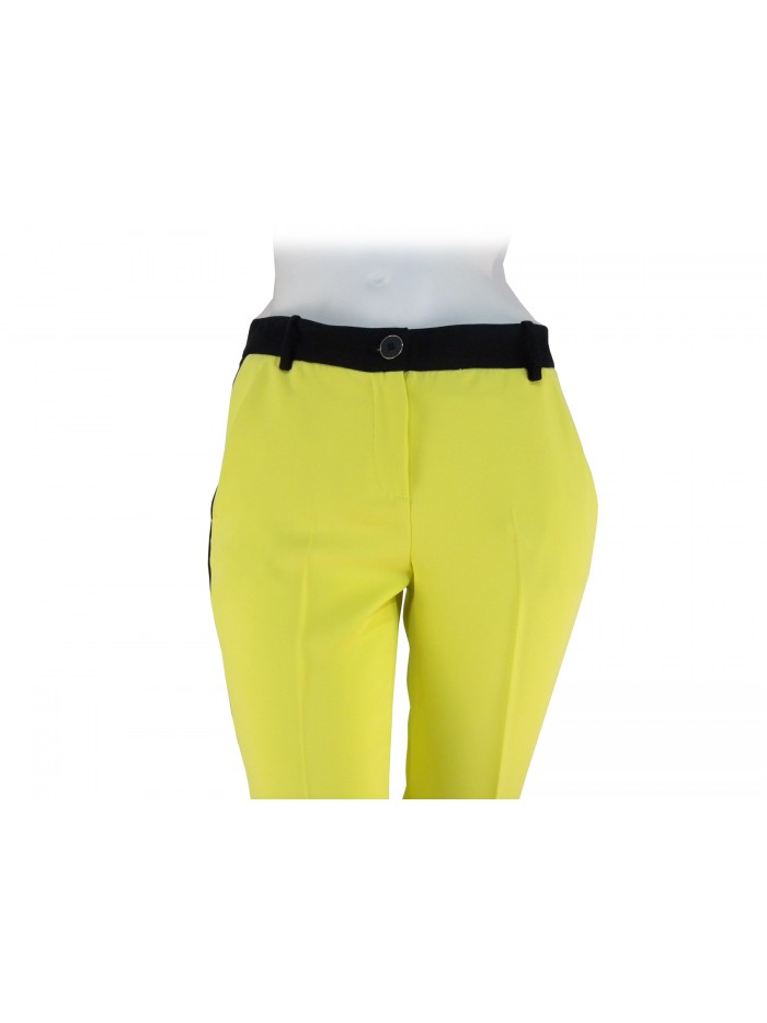 Pantalone Donna Lubars, con cinta e banda gamba laterale a contrasto nera