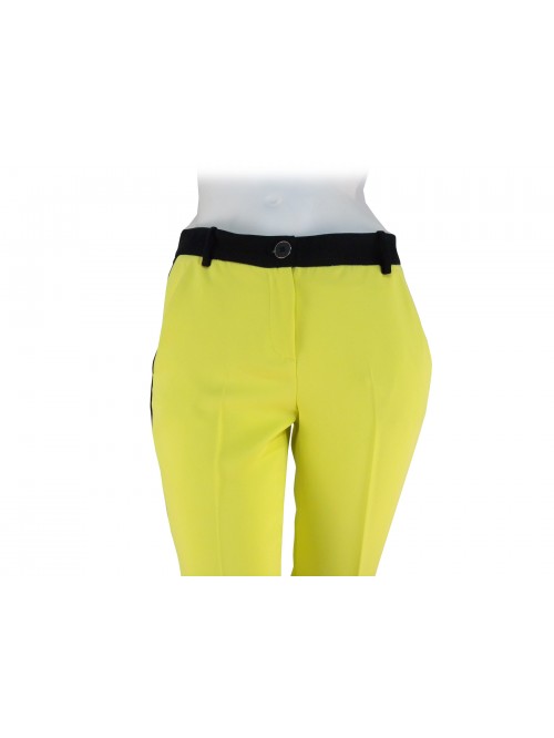 Pantalone Donna Lubars, con cinta e banda gamba laterale a contrasto nera