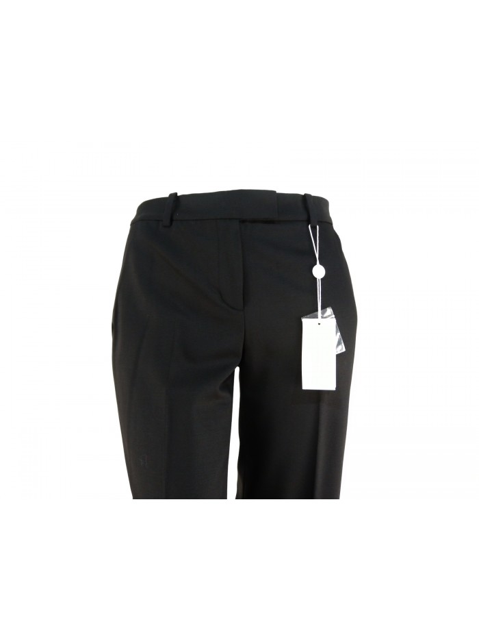 Women's trousers wide leg, with American style pockets, low waist.
