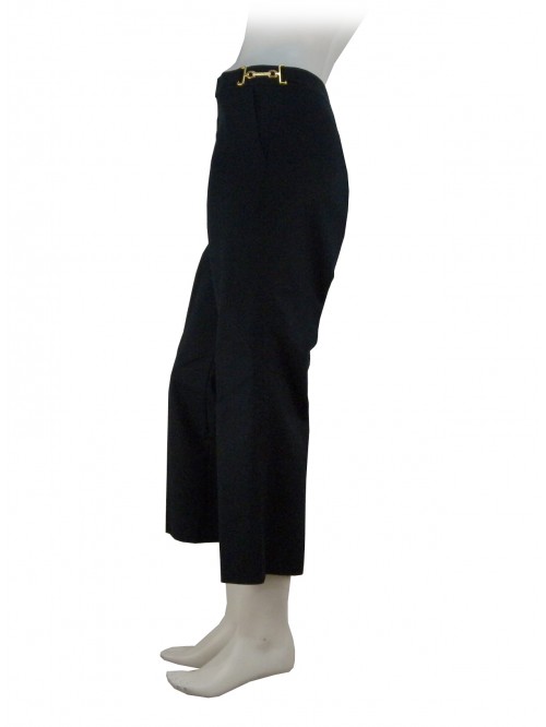 Trousers Woman wide leg short, American model pockets