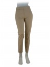 Woman high waist trousers, slim fit, hidden closure button