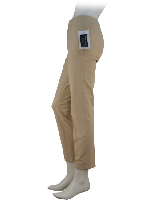 Pantalone Donna vita alta, vestibilità slim, bottone chiusura nascosto