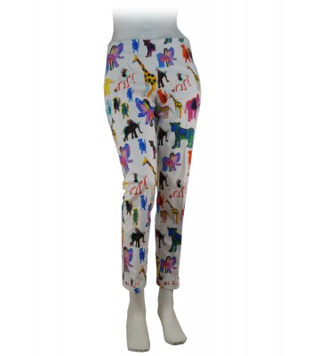 Giulia Rositani Pantalone Donna Zoo White