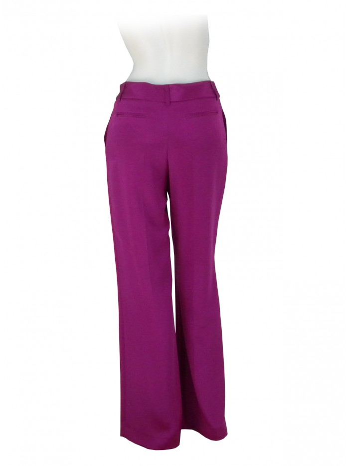 Women's trousers, wide fit, low waist, 2 pockets