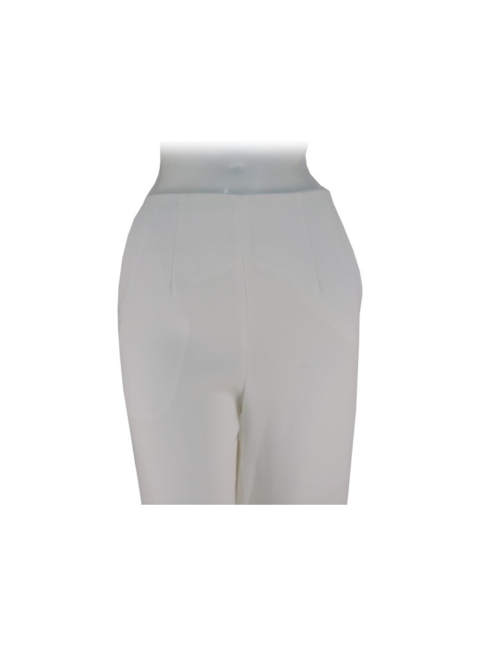 Woman wide short pants cady fabric, wide fit