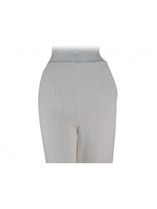 Woman wide short pants cady fabric, wide fit