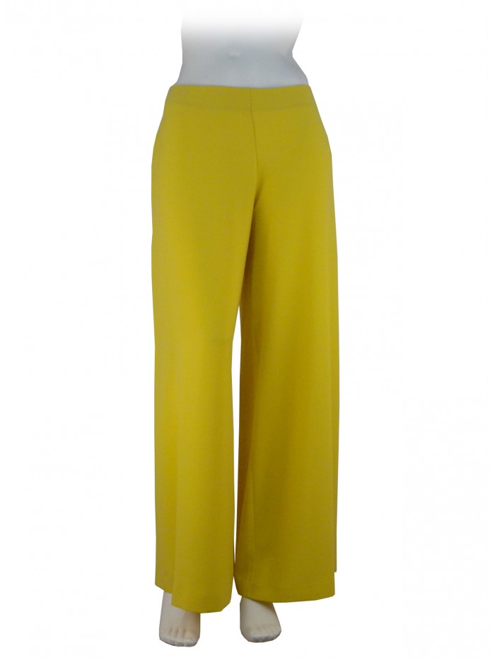 Pantalone Donna a palazzo tessuto cady, vestibilità larga corto alla caviglia Pantalone Donna a palazzo tessuto cady, vestibilità larga corto alla caviglia