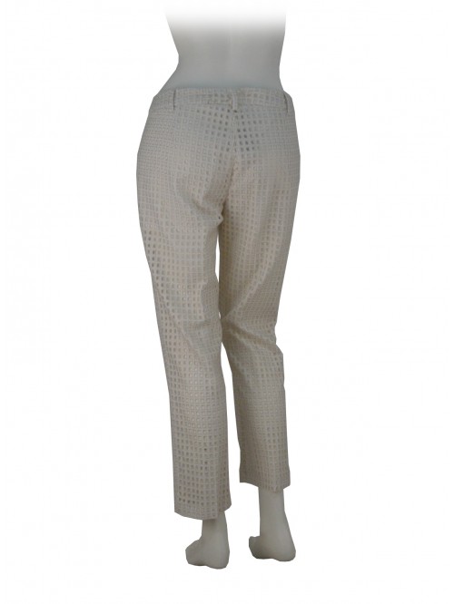 Pantalone Donna Sangallo lamina traforato, vestibilità regolare