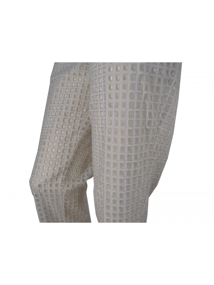 Pantalone Donna Sangallo lamina traforato, vestibilità regolare
