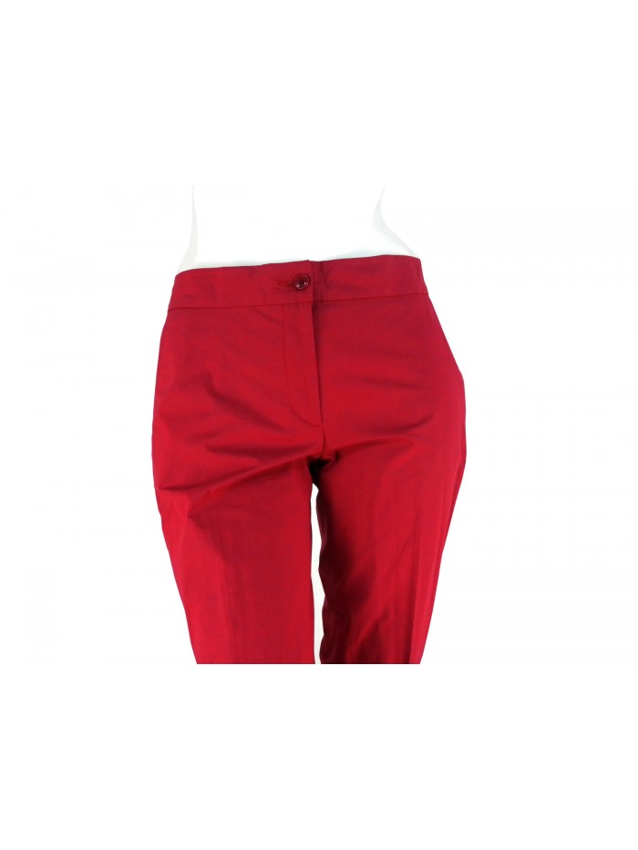 Pantalone Donna vestibilità slim tasche modello americano, piega parte