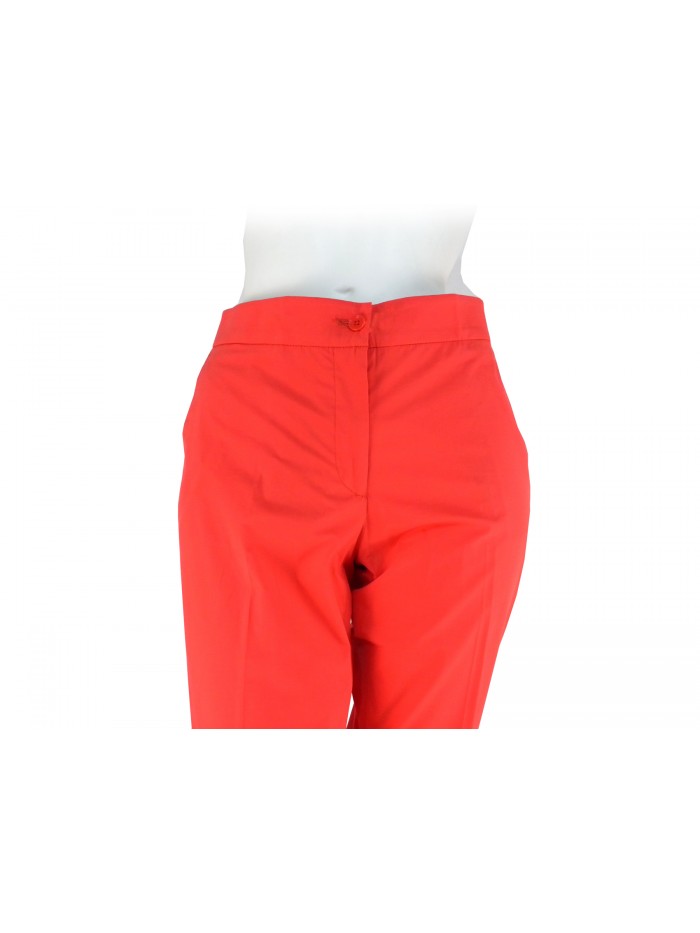 Pantalone Donna vestibilità slim tasche modello americano, piega parte