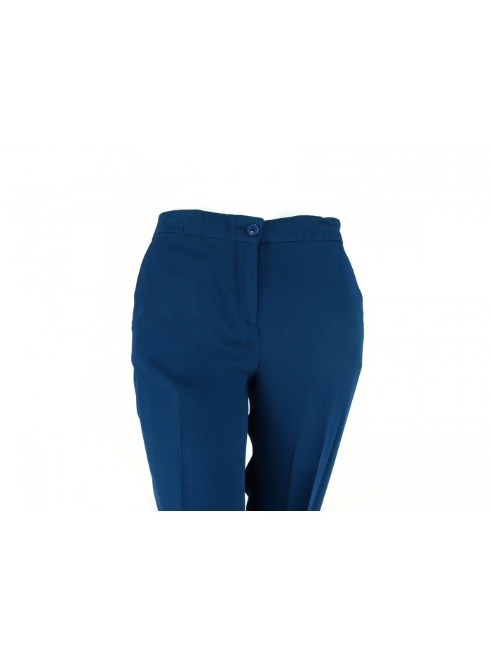 Woman trousers in Cady fabric, low waist, American-style pockets