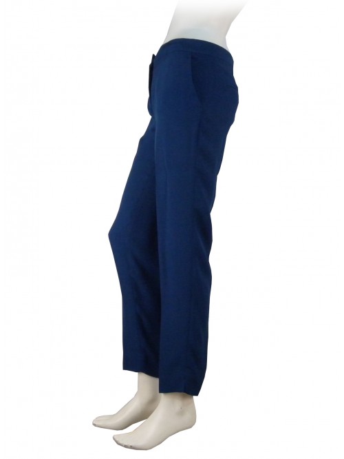 Woman trousers in Cady fabric, low waist, American-style pockets