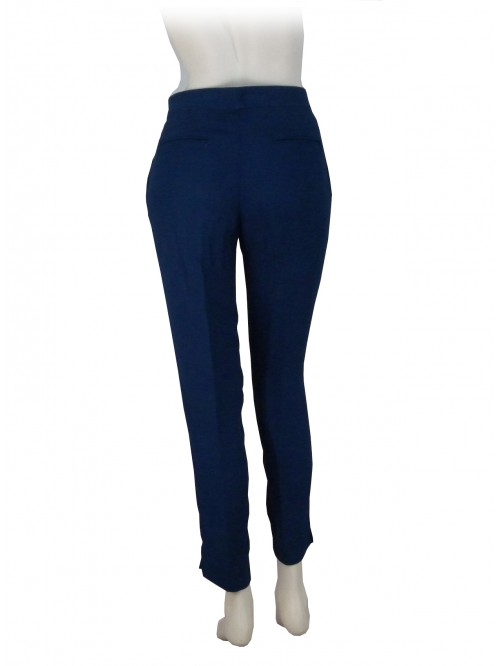 Woman trousers in Cady fabric, low waist, American-style pockets