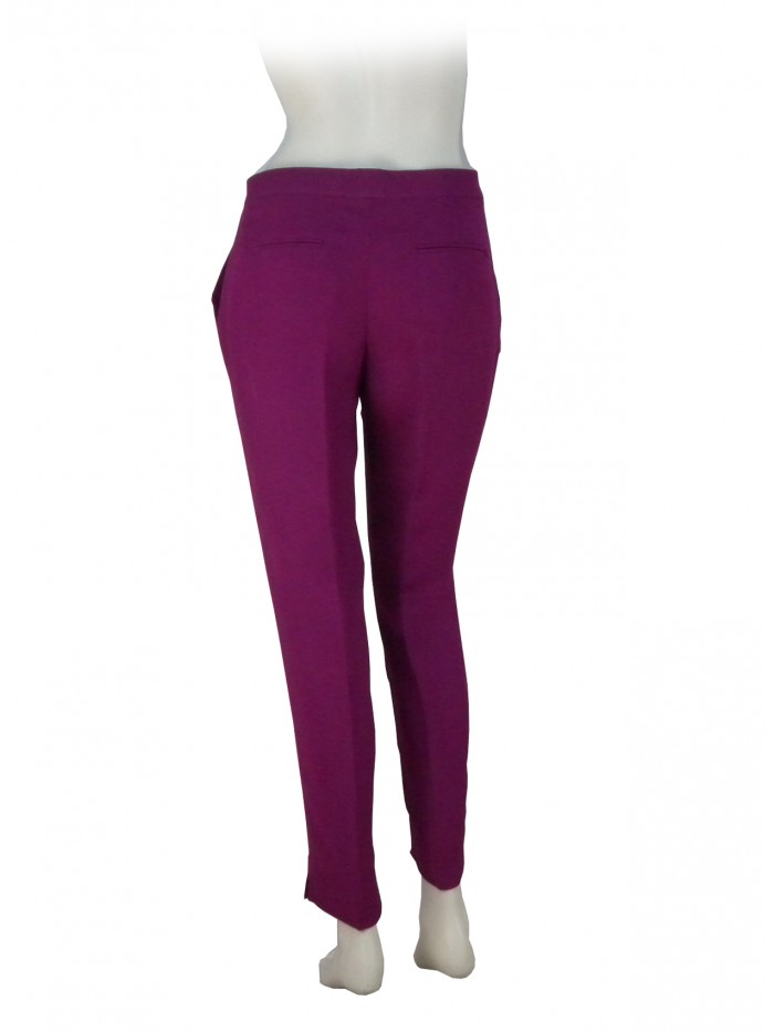 Woman trousers in Cady fabric, low waist, American-style pockets