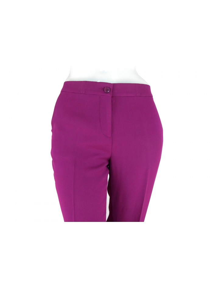Pantalone Donna in tessuto Cady, vita bassa, tasche modello americano