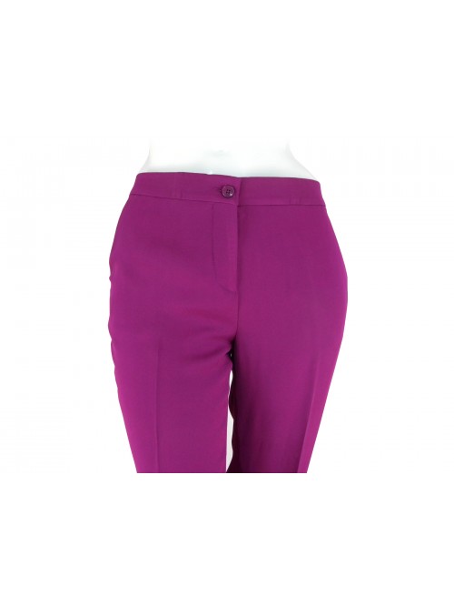 Pantalone Donna in tessuto Cady, vita bassa, tasche modello americano