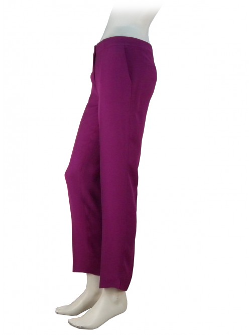 Woman trousers in Cady fabric, low waist, American-style pockets