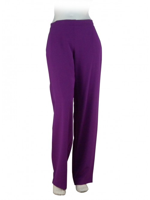 Pantalone Donna modello a palazzo, elastico in vita, 2 tasche Pantalone Donna modello a palazzo, elastico in vita, 2 tasche