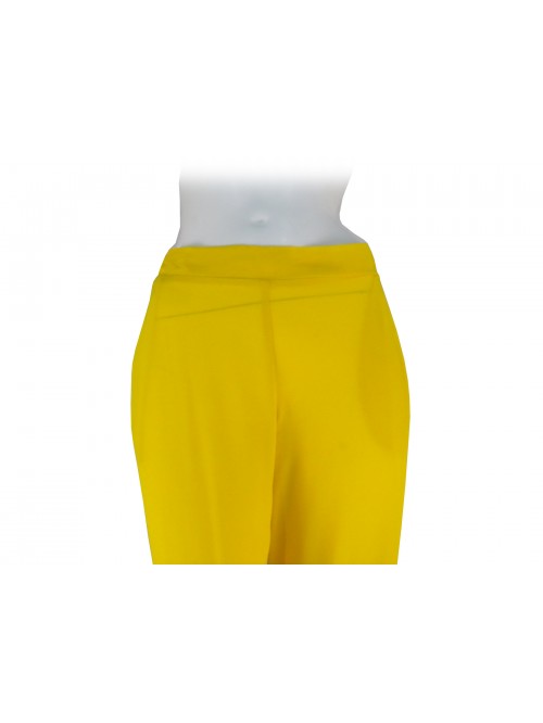 Pantalone Donna modello a palazzo, elastico in vita, 2 tasche