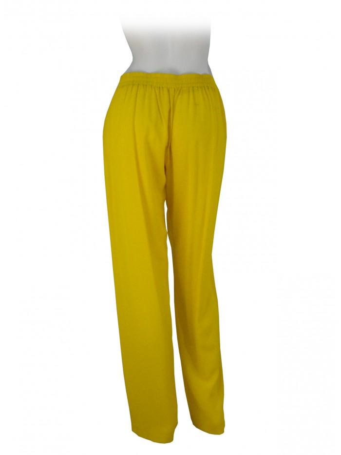 Woman trousers, elastic waistband, 2 pockets