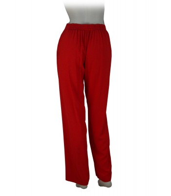 Pantalone Donna modello a palazzo, elastico in vita, 2 tasche 2