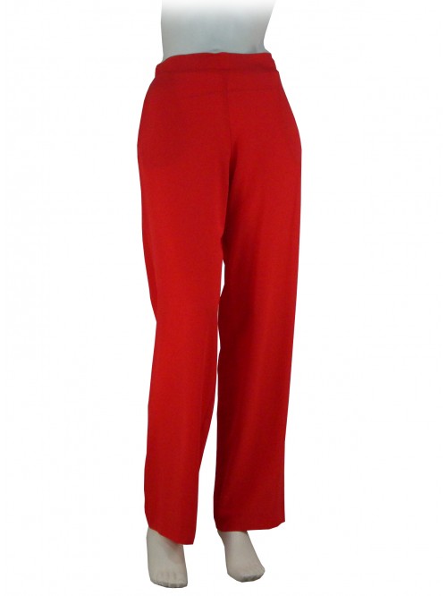 Pantalone Donna modello a palazzo, elastico in vita, 2 tasche Pantalone Donna modello a palazzo, elastico in vita, 2 tasche