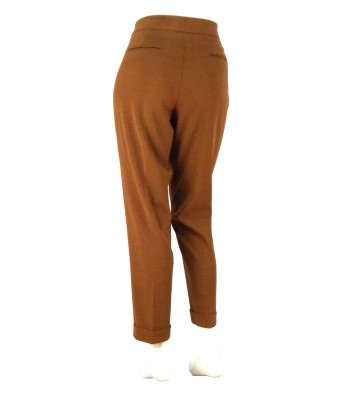 Pantalone Donna tessuto Cady, vestibilità slim, vita alta, 2 tasche a filo 2