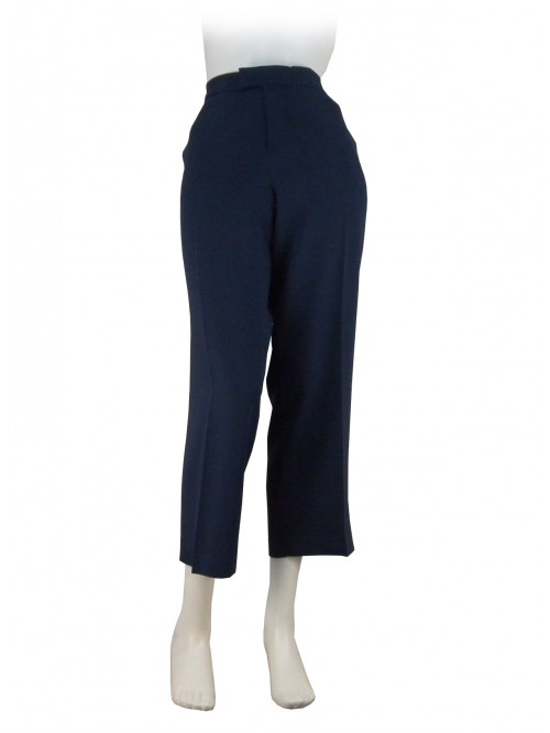 Pantalone Donna tessuto Cady, vestibilità slim, vita alta, 2 tasche a filo Pantalone Donna tessuto Cady, vestibilità slim, vita alta, 2 tasche a filo