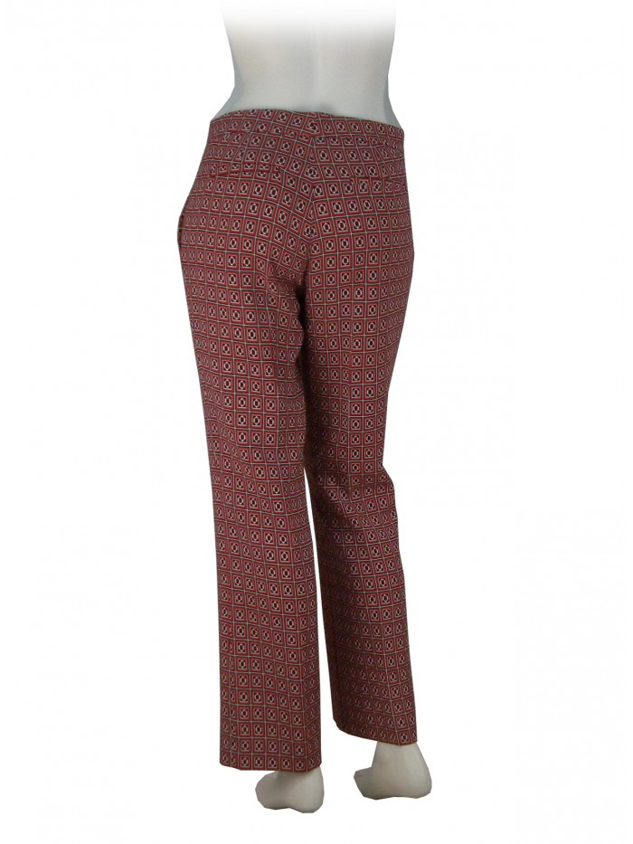 Modular fancy women's trousers, regular fit, low waist