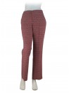 Pantalone Donna fantasia modulare, vestibilità regolare, vita bassa
