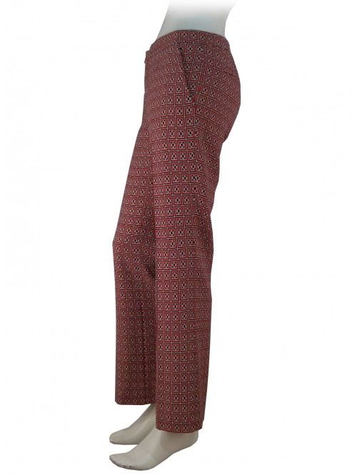 Modular fancy women's trousers, regular fit, low waist