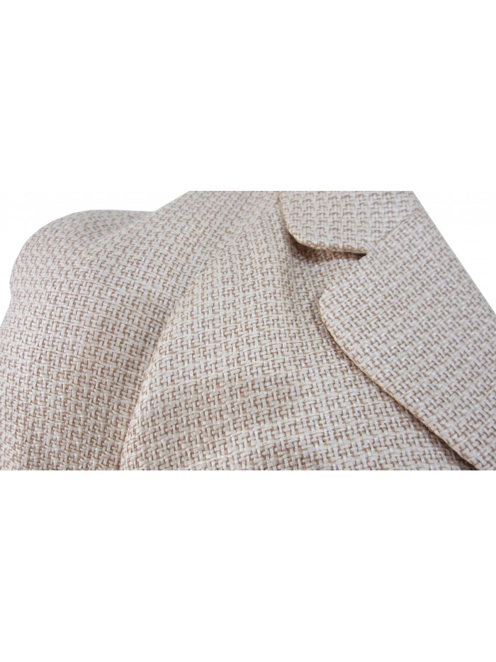 Single-breasted women's jacket, 3/4 sleeves, button placket