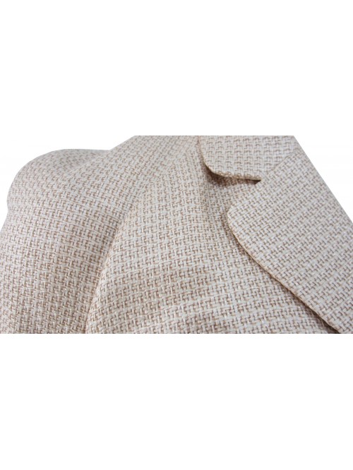 Single-breasted women's jacket, 3/4 sleeves, button placket