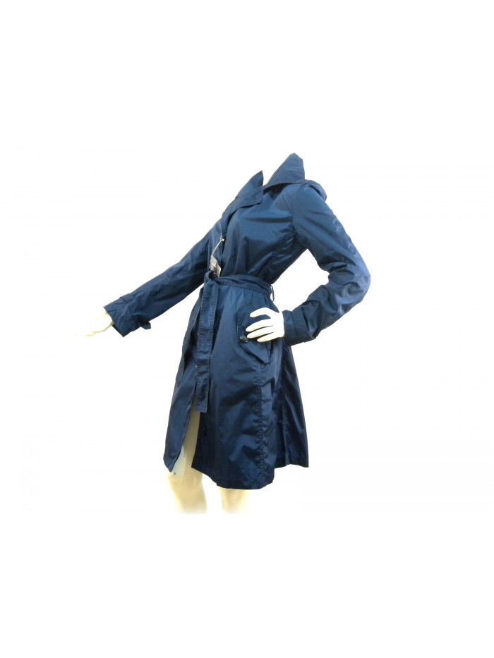 Giacca Donna Trench monopetto con spacco centrale posteriore,