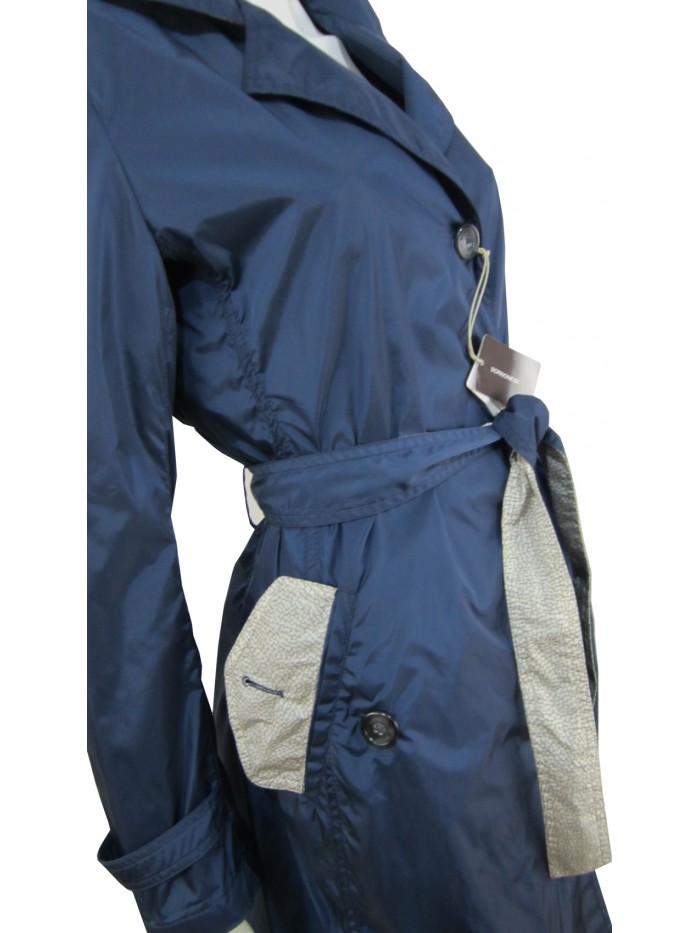 Giacca Donna Trench monopetto con spacco centrale posteriore,